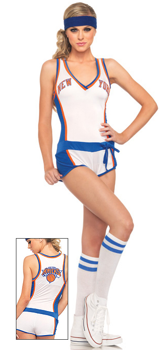 New York Knicks Basketball Player Romper Sexy Women's Costume 